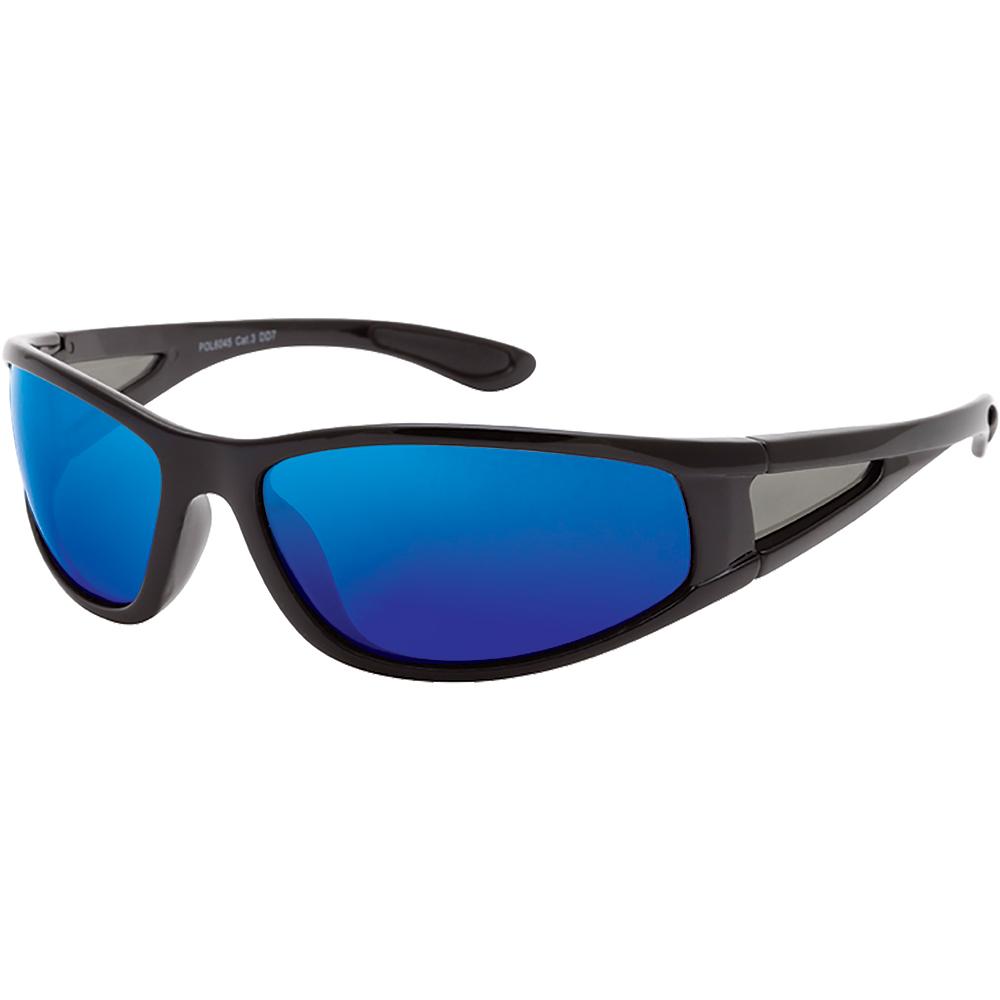 Unisex - Mark Black Blue Polarised Sunglasses – Black Ice