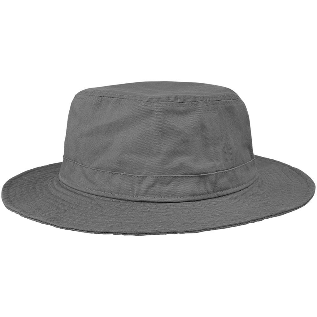 SLSA Bucket Washed Hat Grey – Black Ice