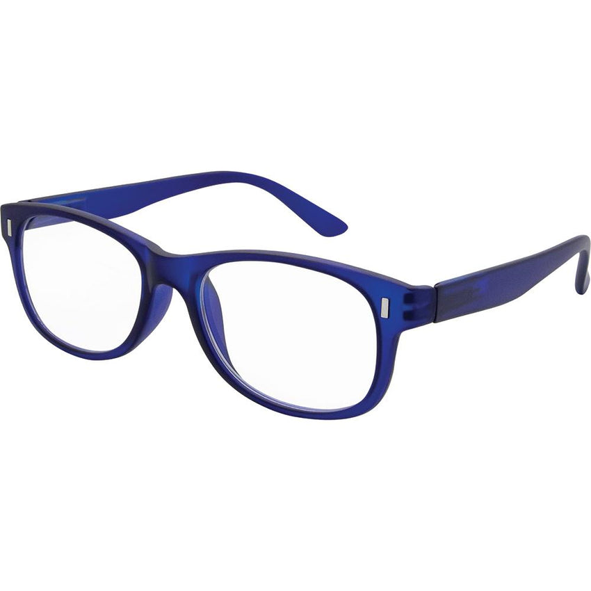 Reading Glasses for Men and Women - Matt Blue Rectangular Frame Fashion ...